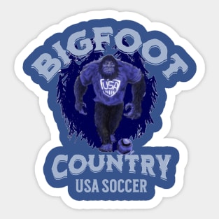 bigfoot usa soccer Sticker